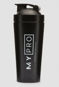 Металлический шейкер Myprotein Pro Metal Shaker Black 700 мл