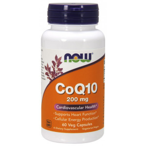 Коэнзим Q10 Now Foods CoQ10 200 мг 60 капсул