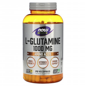 Глютамин Now Foods L-Glutamine 1000 мг 240 капсул