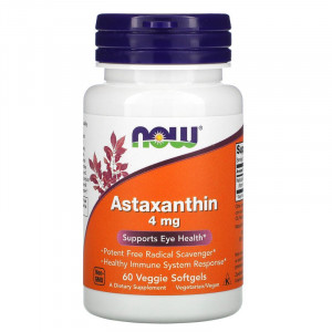 Now Foods Astaxanthin 4 мг Softgels 60 капсул