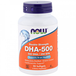 ДГК Now Foods DHA-500 Fish Oil Softgels 90 капсул
