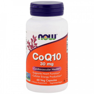 Коэнзим Q10 Now Foods CoQ10 30 мг 60 капсул