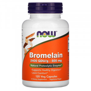 Бромелайн Now Foods Bromelain 500 мг 120 капсул