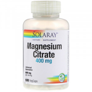 Solaray Magnesium Citrate 180 капсул