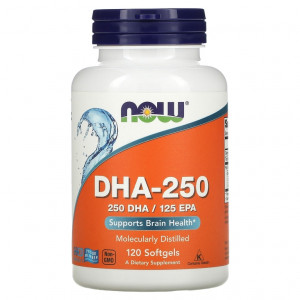 ДГК Now Foods DHA-250 Fish Oil Softgels 120 капсул