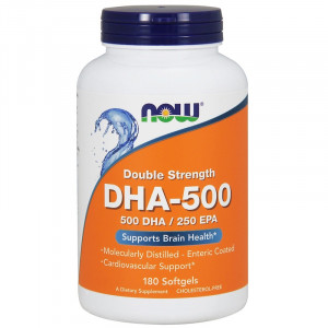 ДГК Now Foods DHA-500 Fish Oil Softgels 180 капсул