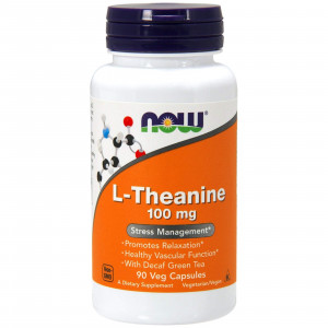 L-теанин Now Foods L-Theanine 100 мг 90 капсул