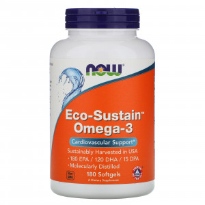 Омега 3 Now Foods Eco-Sustain Omega-3 Softgels 180 капсул