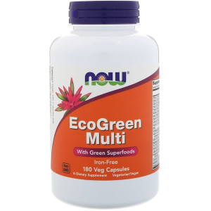 Now Foods EcoGreen Multi Iron-Free 180 капсул