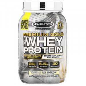 Протеин концентрат + изолят MuscleTech Premium Gold 100% Whey Protein 998 грамм