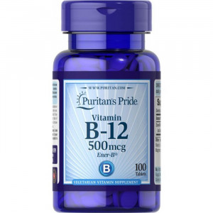 Puritan's Pride Vitamin B-12 500 мкг 100 таблеток