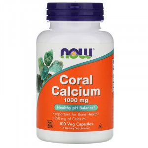 Коралловый кальций Now Foods Coral Calcium 1000 мг 100 капсул