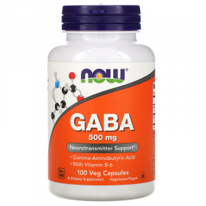 ГАБА Now Foods GABA 500 мг with Vitamin B6 100 капсул
