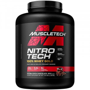 Сывороточный протеин (концентрат, изолят) MuscleTech Nitro Tech 100% Whey Gold 2270 грамм