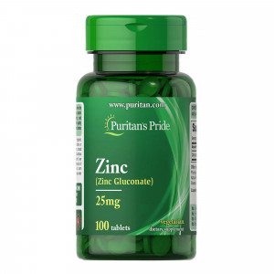 Цинк глюконат Puritan's Pride Zinc 25 мг 100 таблеток