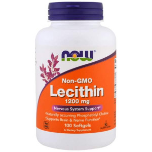Соевый лецитин Now Foods Lecithin 1200 мг Softgels 100 капсул