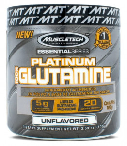 Глютамин MuscleTech Platinum 100% Glutamine 100 грамм