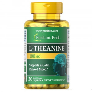 L-теанин Puritan’s Pride L-Theanine 100 мг 30 капсул