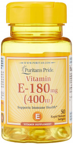 Puritan's Pride Vitamin E-180 мг (400 IU) 50 капсул
