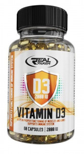 Витамин D3 Real Pharm Vitamin D3 2000 IU 60 капсул