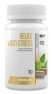 Комплекс от стресса Maxler Relax and Anti-Stress 30 капсул