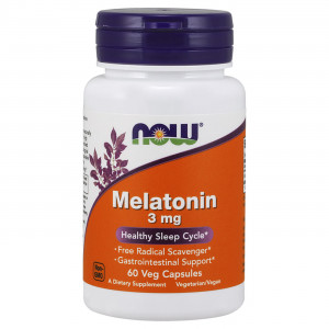 Мелатонин Now Foods Melatonin 3 мг 60 капсул