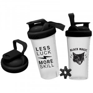 Шейкер Black Magic Shaker «Less Luck, More Skill» 700 мл