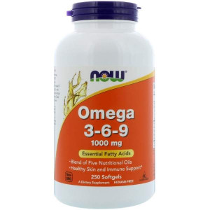 Омега 3-6-9 Now Foods Omega 3-6-9 1000 мг Softgels 250 капсул