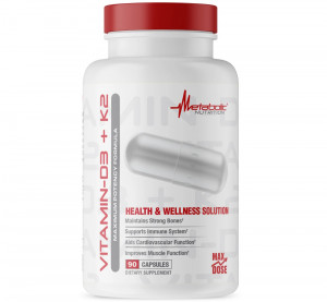 Витамины D3 и K2 Metabolic Nutrition Vitamin D3 + K2 90 капсул