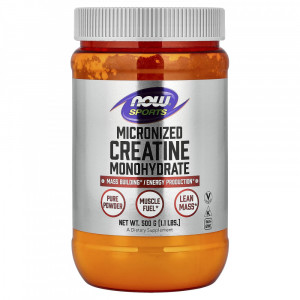 Креатин моногидрат Now Foods Micronized Creatine Monohydrate 500 грамм