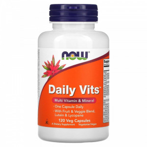 Мультивитамины Now Foods Daily Vits 120 капсул