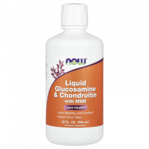 Глюкозамин, хондроитин и МСМ Now Foods Liquid Glucosamine Chondroitin with MSM 946 мл