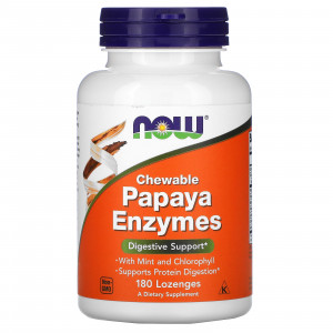 Now Foods Papaya Enzymes 180 пастилок
