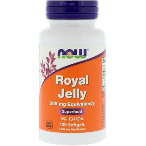 Now Foods Royal Jelly 300 мг Softgels (100 капс.)