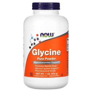 Глицин Now Foods Glycine Pure Powder 454 грамма