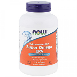 Омега 3 Now Foods Super Omega EPA Fish Oil Softgels 120 капсул