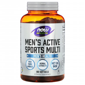 Мультивитамины для мужчин Now Foods Men's Active Sports Multi 180 капсул