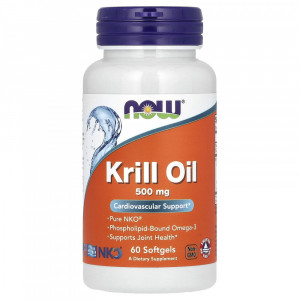 Масло криля Now Foods Neptune Krill Oil 500 мг 60 капсул