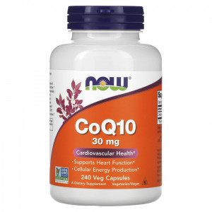 Коэнзим Q10 Now Foods CoQ10 30 мг 240 капсул