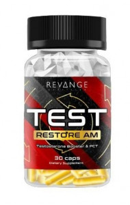 Бустер тестостерона и ПКТ Revange Nutrition Test Restore AM 30 капсул