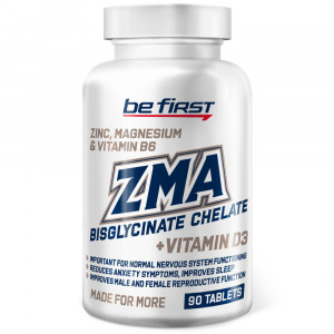 ЗМА + витамин D3 Be First ZMA Bisglycinate Chelate 90 таблеток