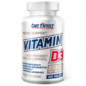 Витамин D3 Be First Vitamin D3 2000 IU 300 таблеток