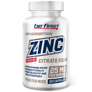 Цинк цитрат Be First Zinc Citrate 25 мг 120 капсул