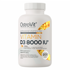 Витамин D3 OstroVit Vitamin D3 8000 IU 200 таблеток