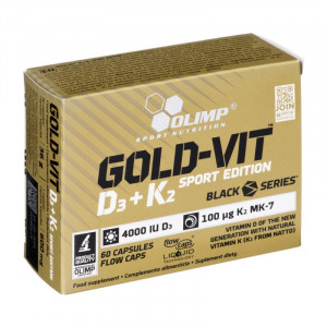 Витамины D3 и K2 Olimp Gold-Vit D3 + K2 Sport Edition 60 капсул