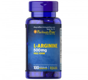 Аргинин Puritan's Pride L-Arginine 500 мг 100 капсул