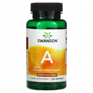 Витамин А Swanson Vitamin A 10,000 250 капсул