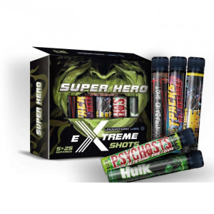 Предтреник ассорти Underpharm Labs Super Hero Extreme Shots 5 x 25 мл