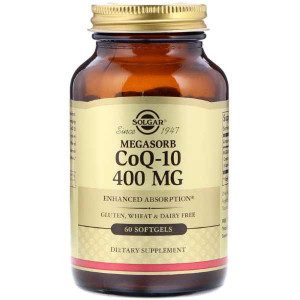 Коэнзим Q10 Solgar CoQ-10 Megasorb 400 мг Softgels 60 капсул