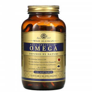 Омега 3 Solgar Full Spectrum Omega Wild Alaskan Softgels 120 капсул